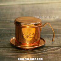 Phin inox màu đồng pha cafe cao cấp Koonan