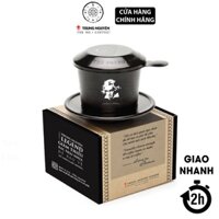 Phin nhôm cao cấp hoa văn màu đen có hộp giấy TRUNG  NGUYÊN