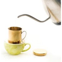 Phin pha cà phê Inox cao cấp Hemera (màu vàng)