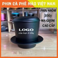 Phin pha cà phê nhôm Anode màu cỡ lớn pha 200gr cà phê (loại tốt) [Có khắc logo theo yêu cầu, vui lòng liên hệ shop]