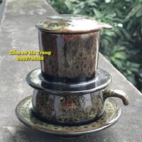 Phin pha cafe men hoả biến gốm sứ Bát Tràng cao cấp