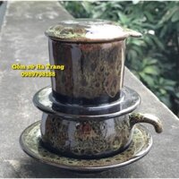 Phin pha cafe men hoả biến gốm sứ Bát Tràng cao cấp