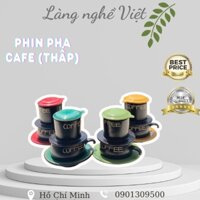 Phin pha cafe (Thấp), chất liệu gốm sứ Bát Tràng màu sắc tinh tế, độc đáo