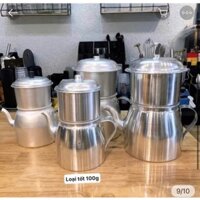 Phin/ấm pha cafe phin nhôm to phin pha cà phê 100gram - 200gram