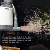 PHIPHI 3 Trong 1 Lọc Bể Cá Bơm Êm Máy Sục Khí Oxy Chìm Với 4 Ống Hút Có Thể Tháo Rời