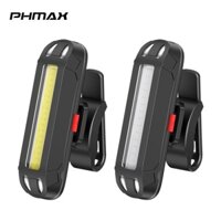 PHMAX Đèn led cảnh báo an toàn gắn đuôi xe đạp có thể sạc lại usb
