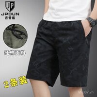 Phổ biến [1310 Người Đã Thu Thập] Quần Short Nam Mùa Hè Jeep Shield Cotton Nguyên Chất Quần Short Lỏng Năm Điểm 2025 Mới, Quần Short Camo In Hình Bãi Biển Dành Cho Nam