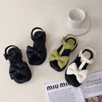 Phổ biến [97% Đánh giá Tích cực] Dép Sandal Nữ Phong Cách Hàn Quốc Mùa Hè Giảm Giá Nóng Dép Công Chúa Nơ Phong Cách Trẻ Em Dép Bé Gái Đế Mềm Chống Trượt Giày Đi Biển