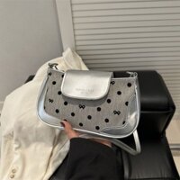 Phổ Biến Chấm Bi Túi Phong Cách Mới Thời Trang Túi Kết Cấu Cao Cấp Nách Thời Trang Phù Hợp Với Túi Nhỏ Shou