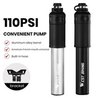 Pho- Bơm Xe Đạp Mini 110PSI Áp Lực Cao Kích Thước Nhỏ Gọn Di Động Máy Bơm Không Khí Lốp Máy Bơm Hơi Phụ Kiện Đi Xe Đạp