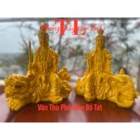 Phổ hiền bồ tát và văn thù bồ tát, Cao 20Cm nhiều màu sắc và kích thước