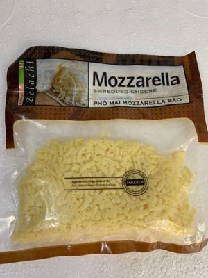 Phô mai bào Bottega Zelachi Mozzarella gói 200g