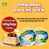 Phô mai chế biến hiệu NGOC BAO TRAN nhập khẩu Ai Cập thùng 36 hộp, hộp 120 g, 8 miếng tam giác