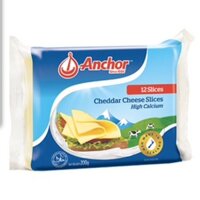 Phô Mai Cheddar Anchor New Zealand Gói 12 lát 200g