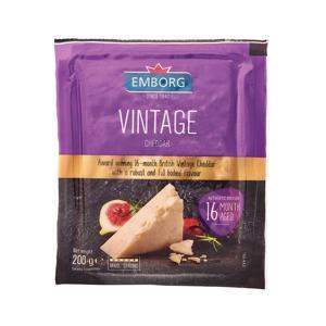 Phô mai Cheddar Vintage hiệu Emborg – túi 200g