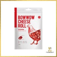 Phô Mai Cuộn Thịt Gà, Thức Ăn Bánh Thưởng Cho Chó Mèo Bowwow 120g Lona Pets