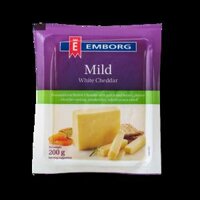 Phô Mai Emborg Cheddar Trắng 50% 200gr