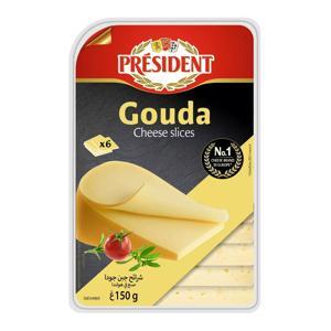 Phô mai Gouda hiệu Président hộp 150g