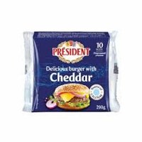 Pho mai lát chế biến vị Cheddar Président (Burger)  200G