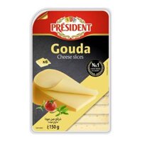 Phô Mai Lát, Gouda Cheese Slices, 6 Lát (150g) - PRESIDENT
