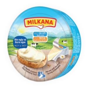 Phô mai Milkana 8 miếng – hộp 120gr
