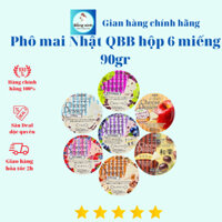 Phô mai Nhật QBB hộp 6 miếng 90gr cho bé ăn dặm. Phomai vị hoa quả QBB Cheese Dessert Nhật