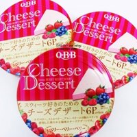 Phô mai QBB Nhật trộn vị dâu, mâm xôi, việt quất