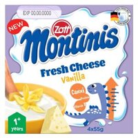 Phô mai tươi Montinis vị Vani 220gr (4*55gr)