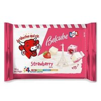 Phô Mai Vuông Vị Dâu, Belcube, Cheese Cubes, Strawbery, 15 Viên (78g) - LA VACHE QUI RIT