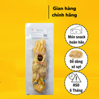 Phô Mai Xông Khói Sợi Xoắn 200gr/ Phô Mai Hun Khói Sữa Dê Xoắn Sợi/ Phô Mai Nga Xông Khói Sữa Dê - Nhập Khẩu Nga