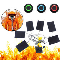 Pho- Máy sưởi vải điện Sạc USB an toàn khi sử dụng Kiểm soát nhiệt độ ba tốc độ Sợi Carbon không thấm nước Tiết kiệm điện Giữ ấm có thể giặt được Tấm sưởi quần áo 6 trong 1 cho trong nhà