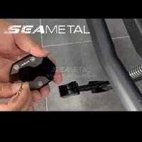 phổ mở rộng Xe tay ga xe gắn máy SEAMETAL xe đạp chân đế mở rộng tấm hỗ trợ đệm đỡ bên chân chống trượt cơ sở mở rộng cho Yamaha