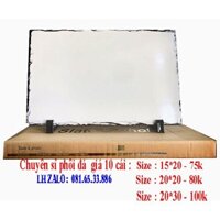 Phôi đá thiên nhiên chữ nhật 20x30cm - in chuyển nhiệt
