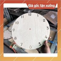 Phôi đồng hồ trang trí bằng gỗ tròn 30cm