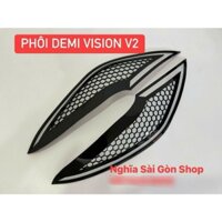 Phôi mica demi vision mẫu tổ ong dùng chế led audi hiệu ứng a7 i8 ( 1 cặp)