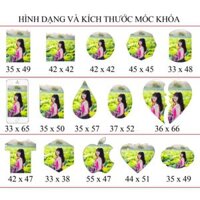 Phôi móc khoá mica gồm 100 phôi ( tùy chọn khung hình )