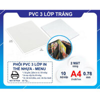 PHÔI THẺ NHỰA - PVC CARD (IN LÕI)- XẤP 10 BỘ