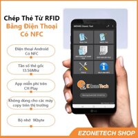 Phôi Thẻ Từ RFID Sao Chép Bằng Điện Thoại Android Tần Số 13,56Mhz