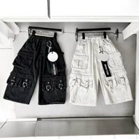 (PHOM RAATS TO)  Quần jean túi hộp babybuy studio màu đen và trắng đục cho bé trai và bé gái