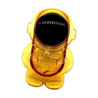 Phone Grip Handle Electroplated Cute Desktop Black - Yellow