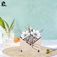 Phong Bì Gỗ Hoa Trang Trí Trang Trí Máy Tính Để Bàn Sưu Tập Nhẹ Sáng Tạo Cho Kệ Sách Văn Phòng Nhà