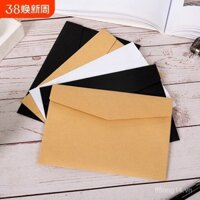 Phong bì phong cách phương Tây cao cấp vintage, giấy kraft đơn giản, thẻ tín dụng, tem tam giác, thiệp chúc mừng trống, thiệp bưu điện, lời mời