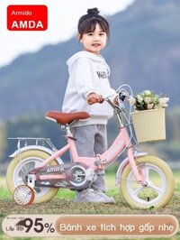 Phong Cách Anh Quốc Gấp Xe Đạp Trẻ Em 14 Inch 16 Inch 18 Inch Xe Đạp Cho Bé Trai Bé Gái Xe Đẩy Xe Đ