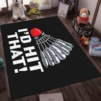 Phong Cách Cầu Lông Thảm In Chống Trơn Trượt Phòng Khách Hoạt Hình Trang Trí Phòng Ngủ Mặt bích Nhiều Kích Thước Trang Trí Thảm Cầu Lông Người Yêu Quà Tặng