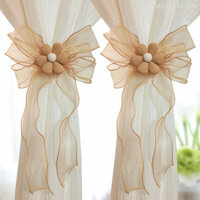 Phong Cách Công Chúa Hoa Dây Đeo Rèm Phòng Ngủ Ban Công Trang Trí Rèm Cố Định Hiện Vật