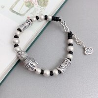 Phong Cách Công Dân Fuzi Xoay Thái Đầu Bạc Vòng Tay Nam Nữ Phù Hợp Retro Độc Đáo Phụ Kiện Trang Sức 25.3.13