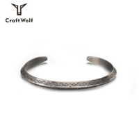 Phong cách dân tộc Ấn Độ Navajo Retro Totem chạm khắc Vòng tay nam bạc cổ đại
