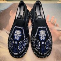 Phong Cách Dân Tộc Cũ Bắc Kinh Vải Giày Thêu Hoa Xã Hội Người Đậu Hà Lan Giày Lái Xe Sinh Viên Phong Cách Trung Hoa Cổ Trung Quốc Giày