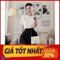 Phong Cách Hàn Quốc Cho Nữ Quần shorts nữ xốp phồng in hoa nổi dày đẹp