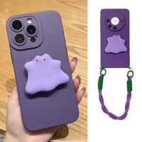 Phong Cách Hàn Quốc Cho Vivo IQOO 13 Y19S 4G Y300 Pro 5G V40 Pro Ốp Lưng Dễ Thương Có Dây Treo Ốp Điện Thoại Silicon Có Giá Đỡ Quỷ